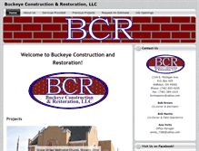 Tablet Screenshot of buckeyeconstructionandrestoration.com